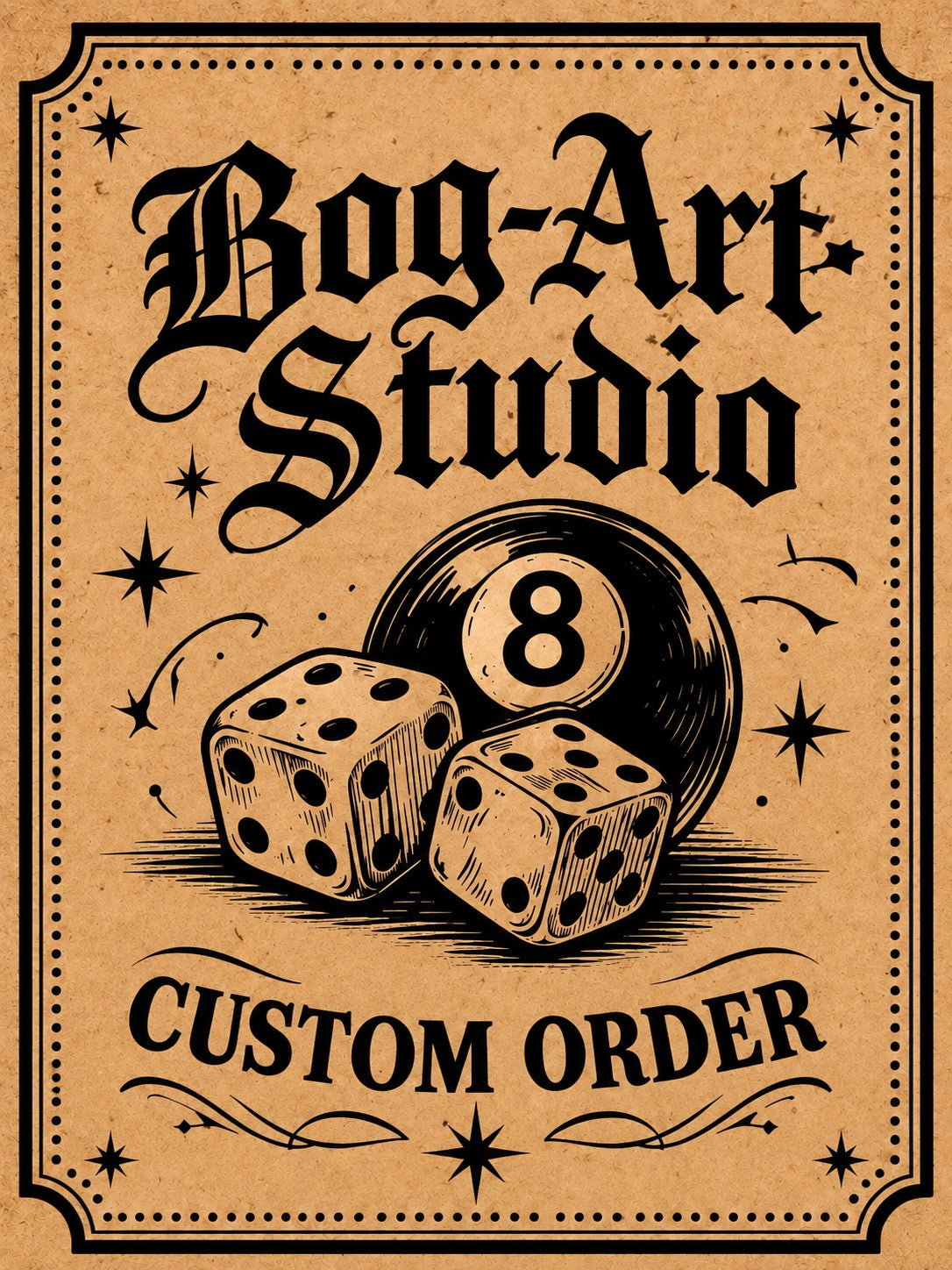 Custom Harley Davidson Billiard Ball Heart Cuff