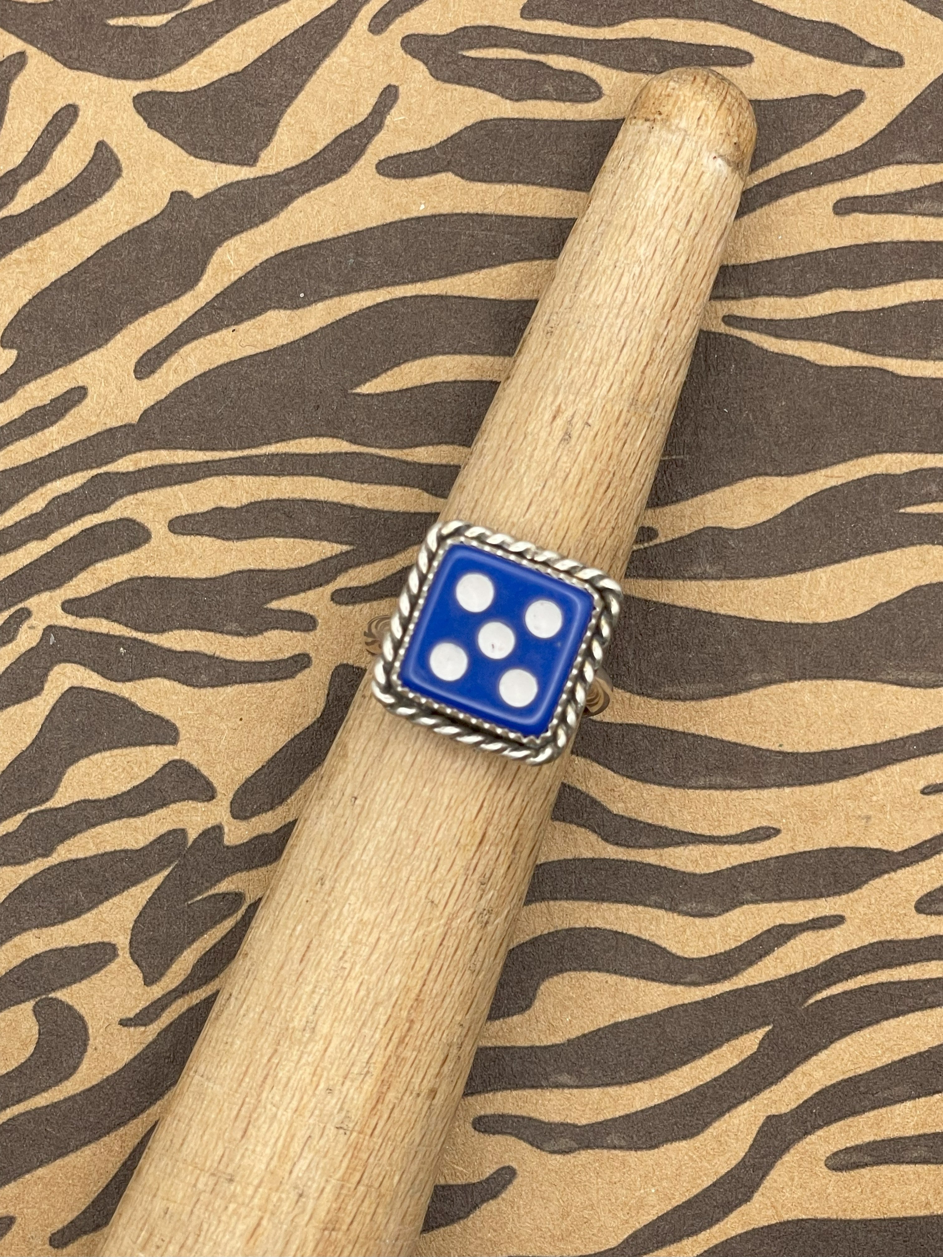 Zoro-Blue Dice #5 Ring