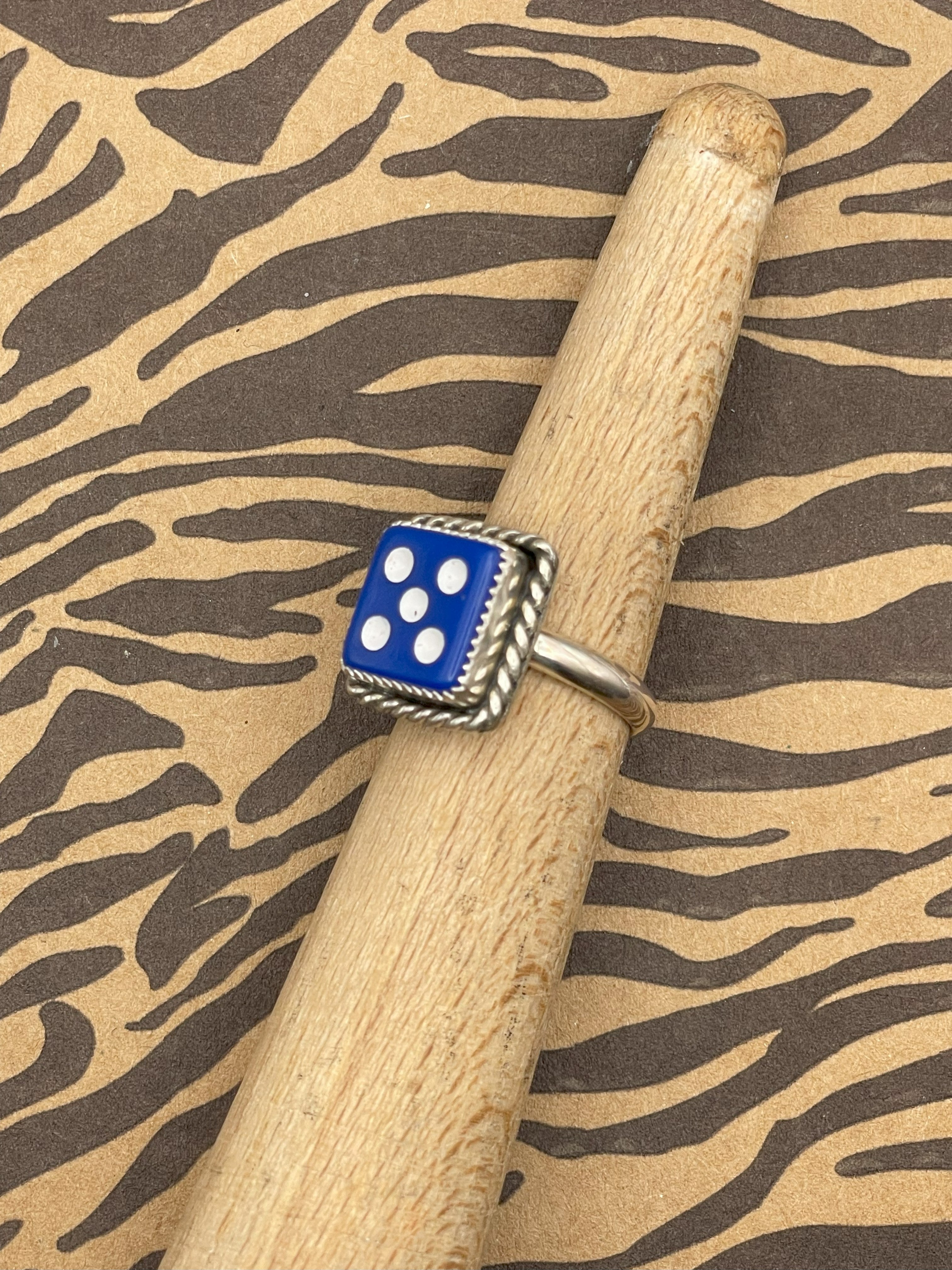 Zoro-Blue Dice #5 Ring
