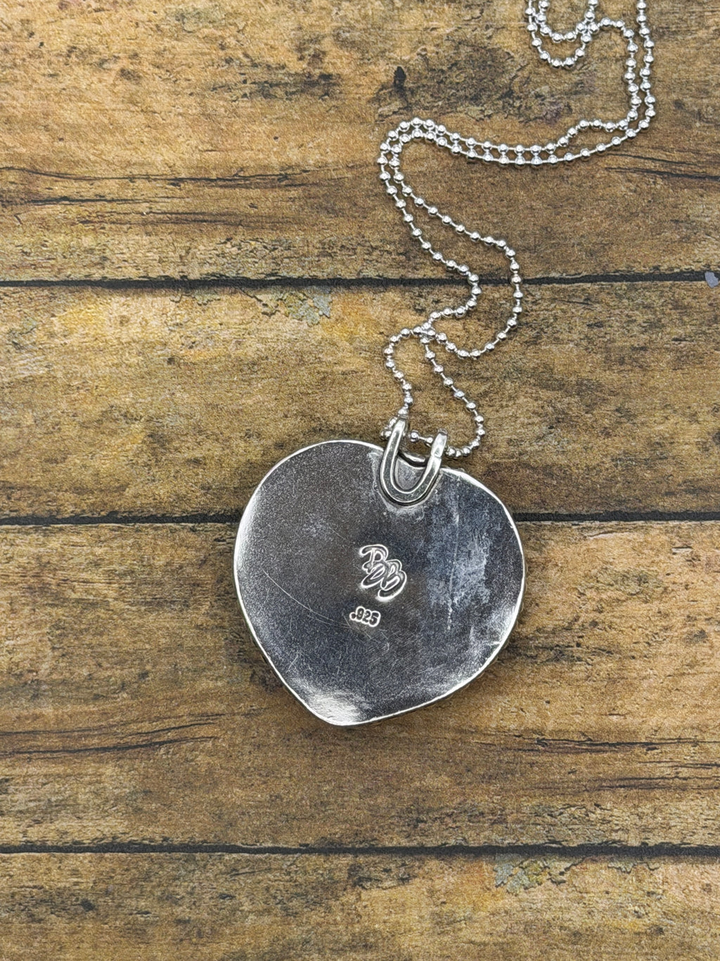 Susan – Vintage Billiard Ball #7 Pendant | Sterling Silver Lucky 7 Pool Ball Necklace | Handmade One-of-a-Kind