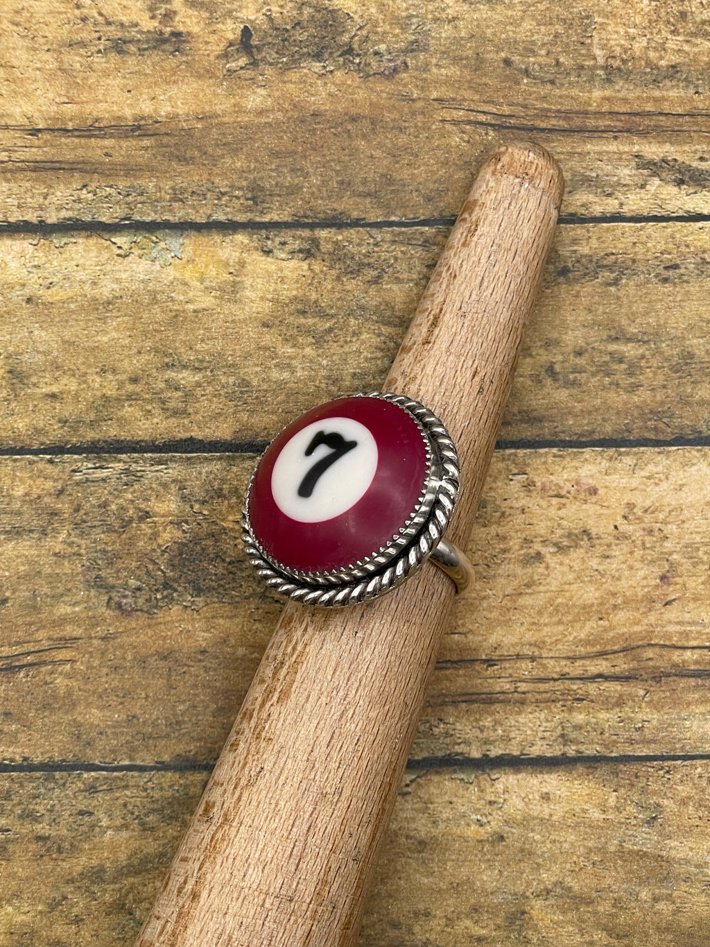 Seven-Billiard Ball #7 Ring