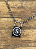 Scout-Vintage Billiard #8-Ball Lock Pendant