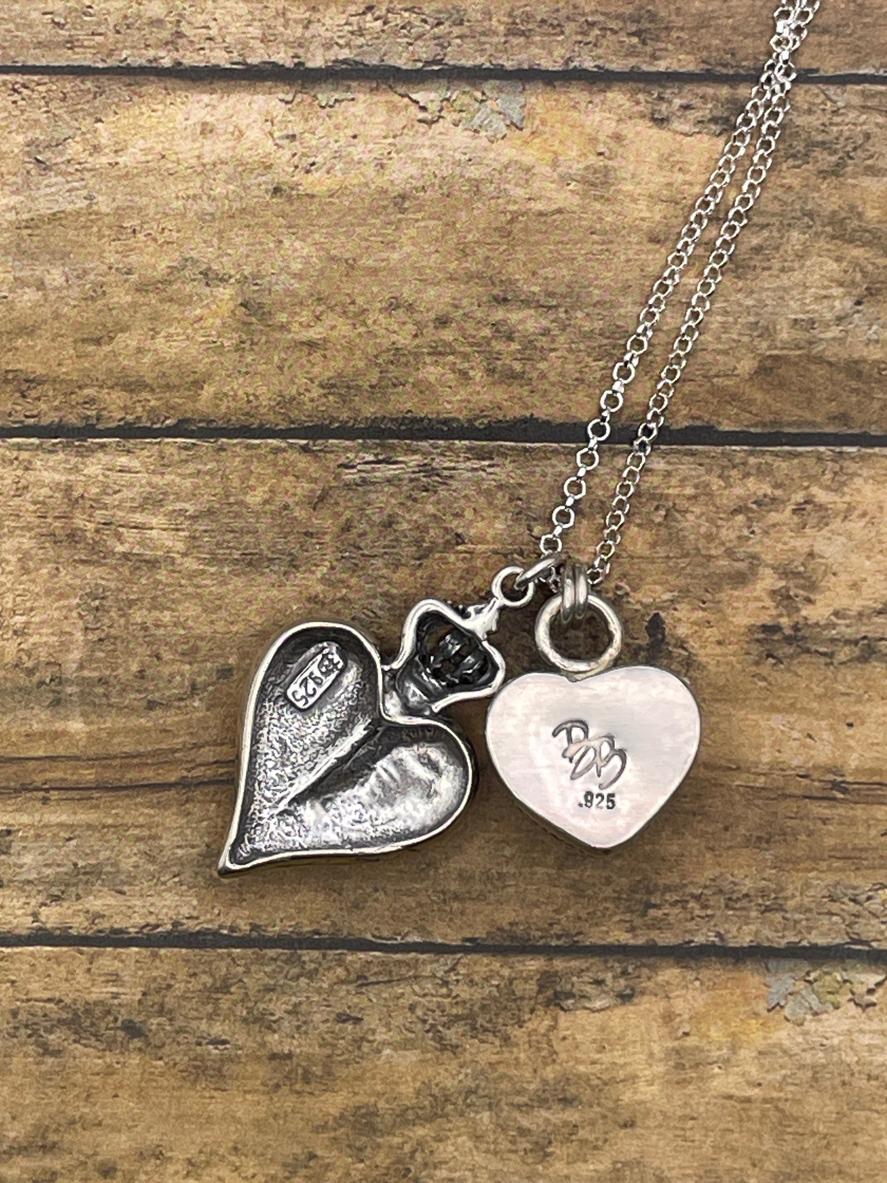 Rosa-Red Rosarita Sacred Heart Charm Pendant