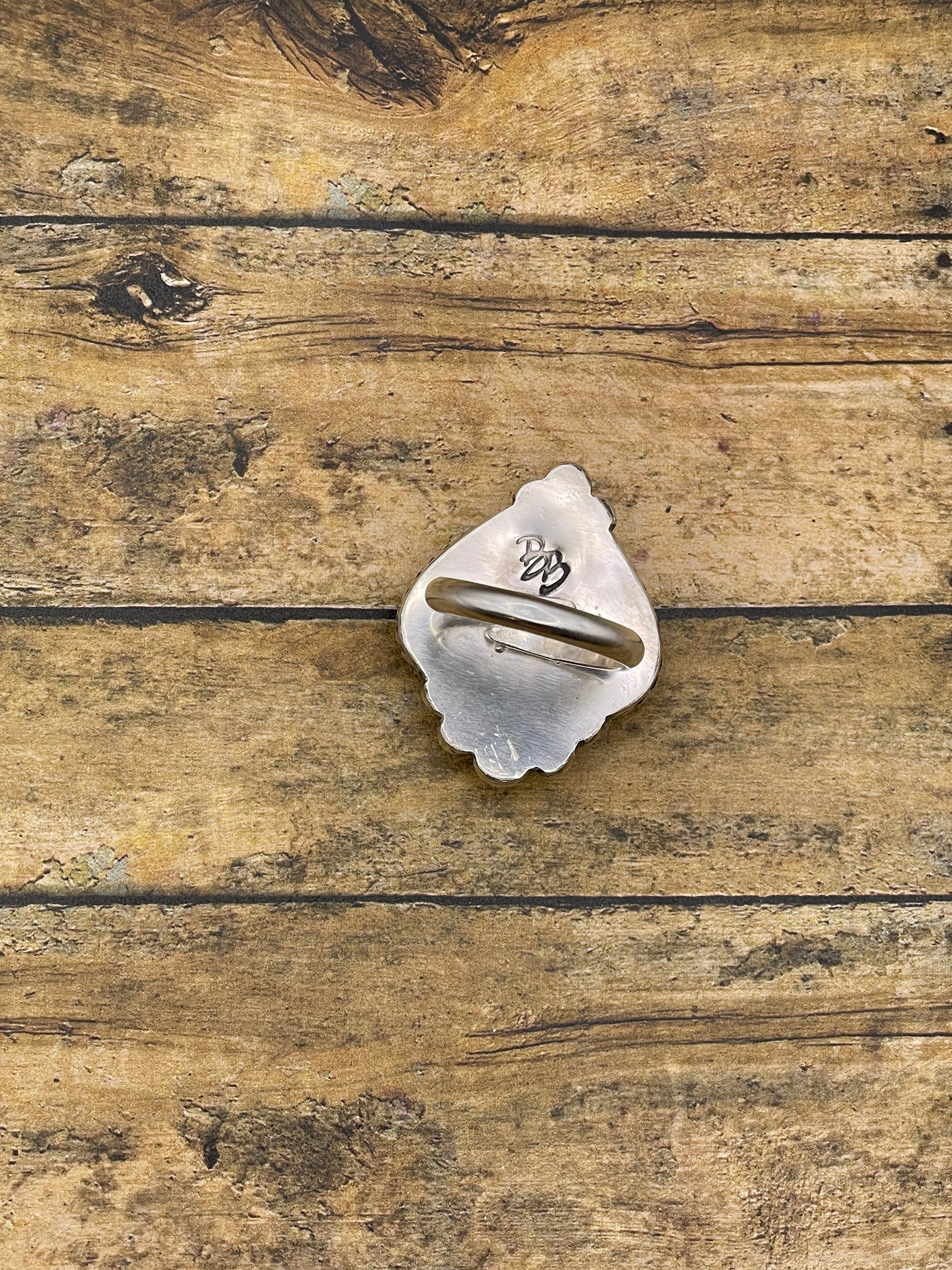Lucia-Black Onyx and Turquoise Spade Ring