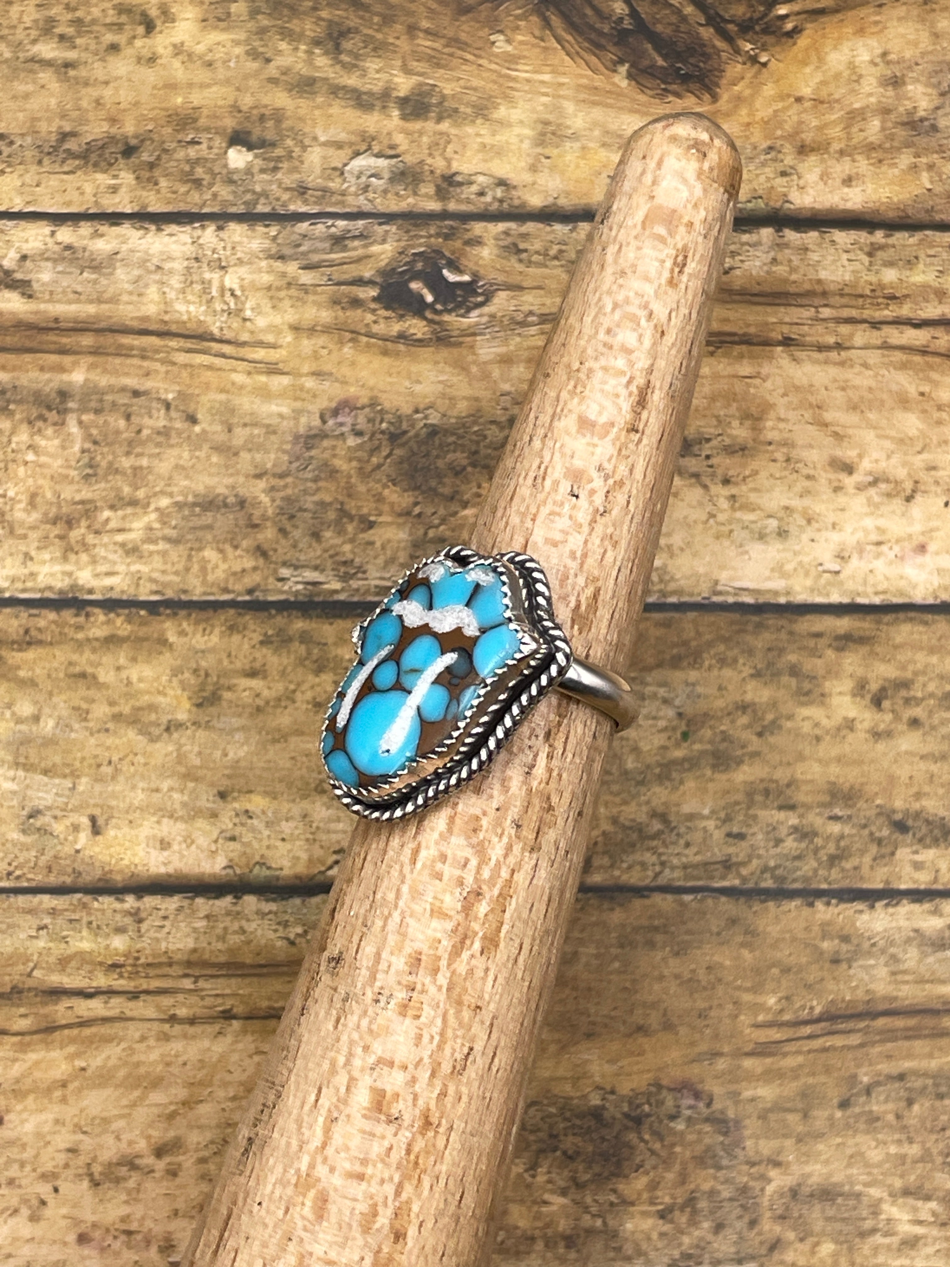Brian-Turquoise Rolling Stones Ring