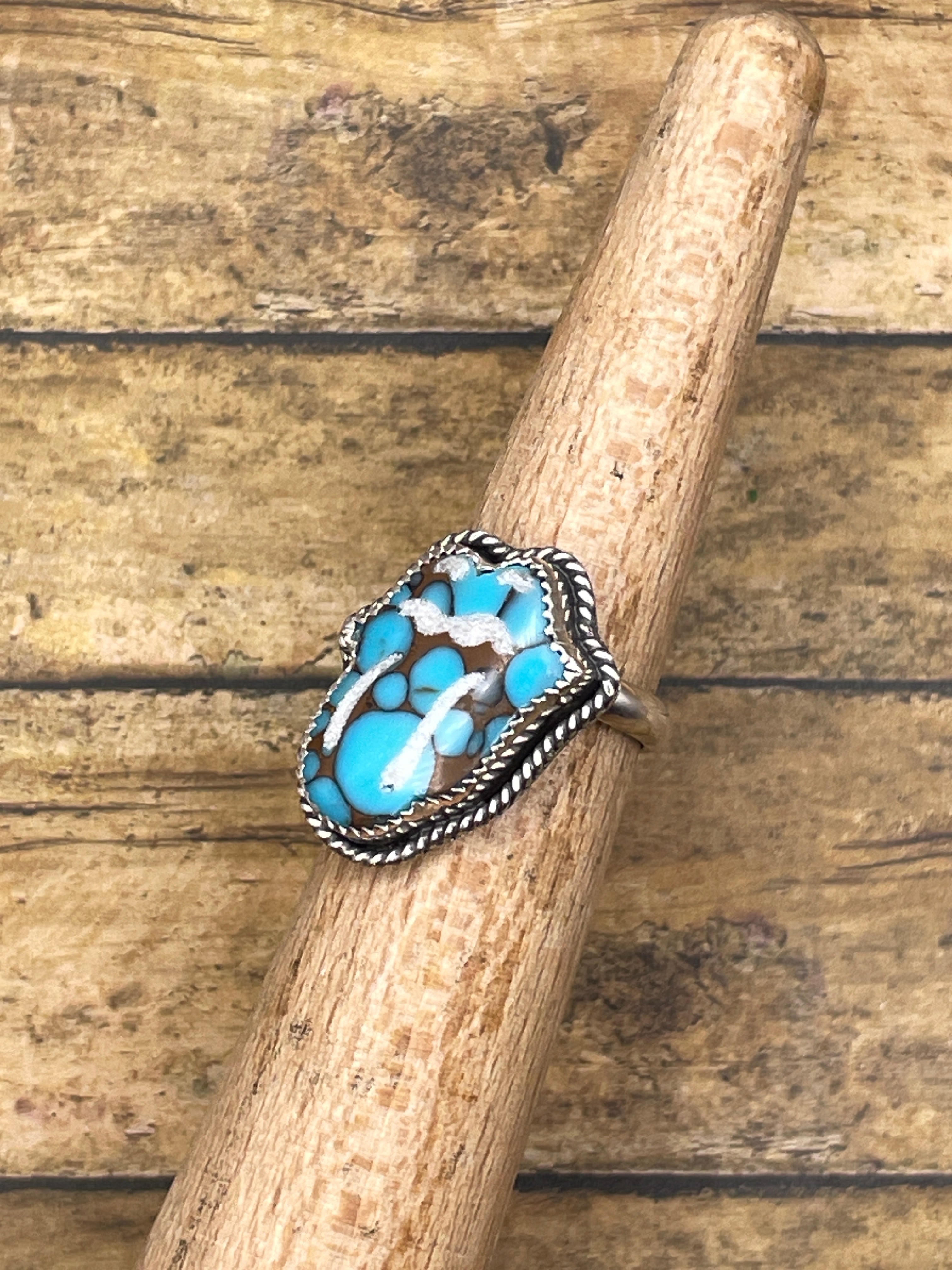 Brian-Turquoise Rolling Stones Ring