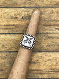 Colt-Trustone Guns Blazing Ring with Twisted Robe Detail