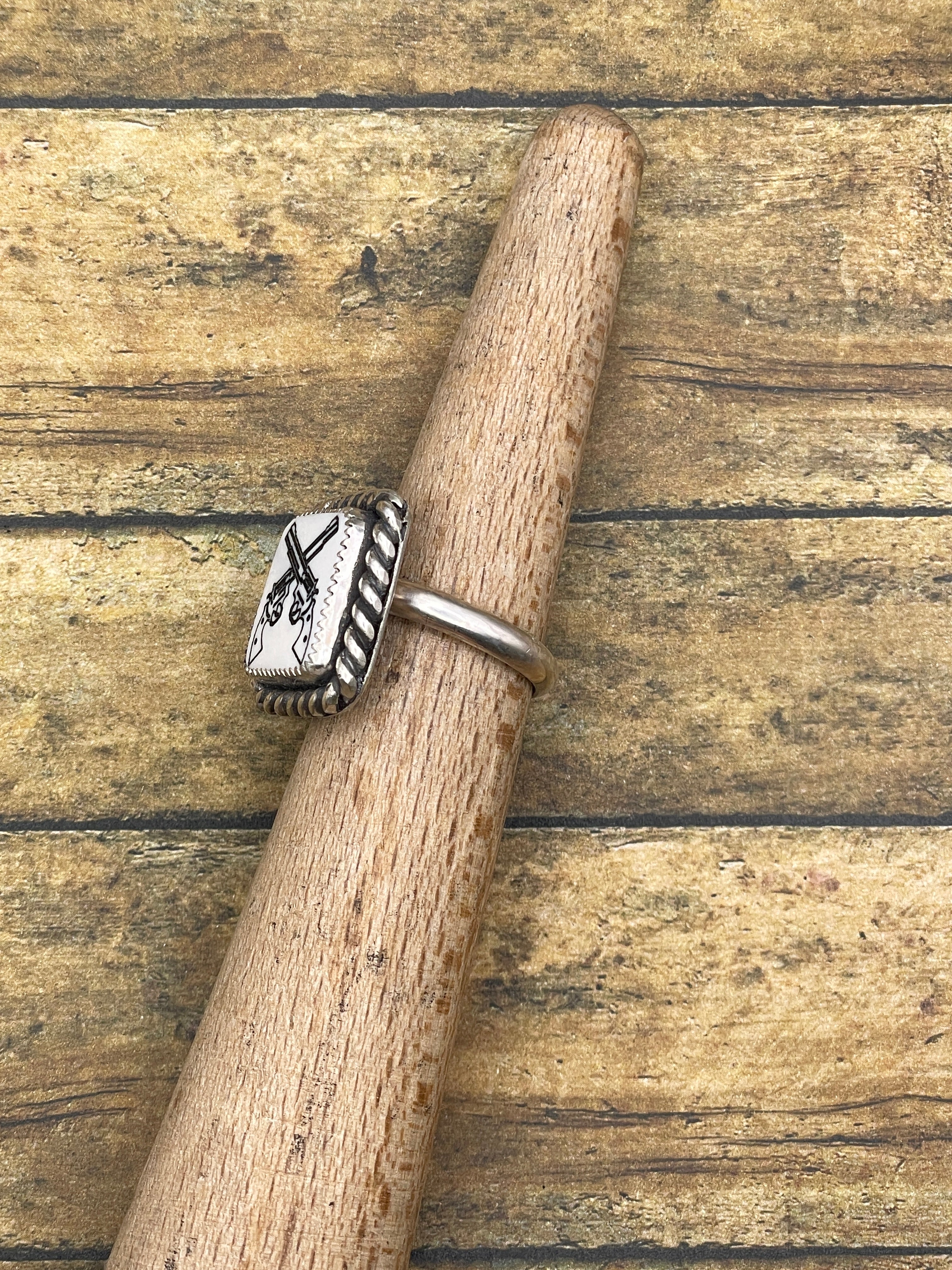Colt-Trustone Guns Blazing Ring with Twisted Robe Detail