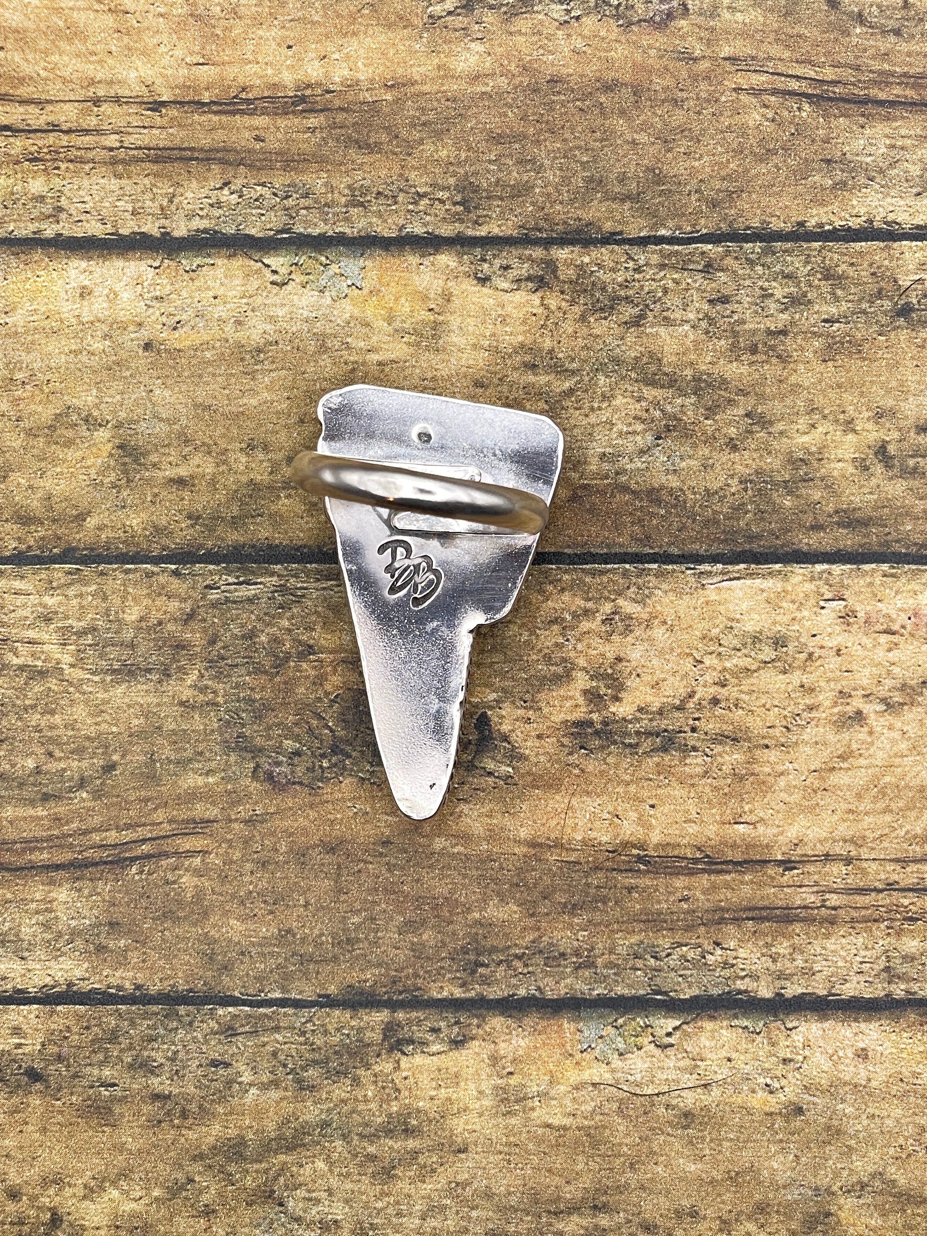 Raven-Red Rosarita Lightning Bolt Ring