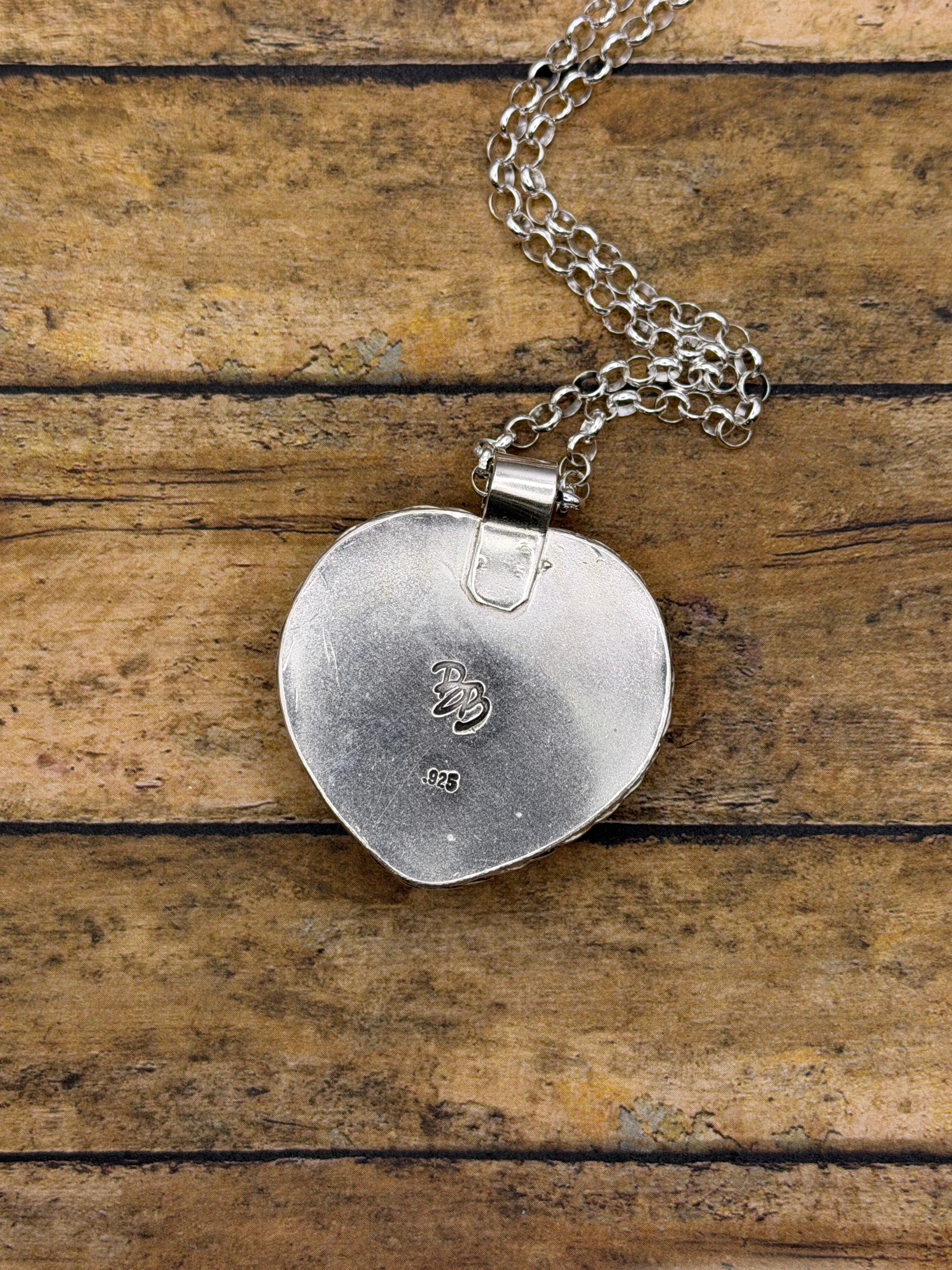 Sonny-Unique Color Black #7 Billiard Ball Heart Pendant