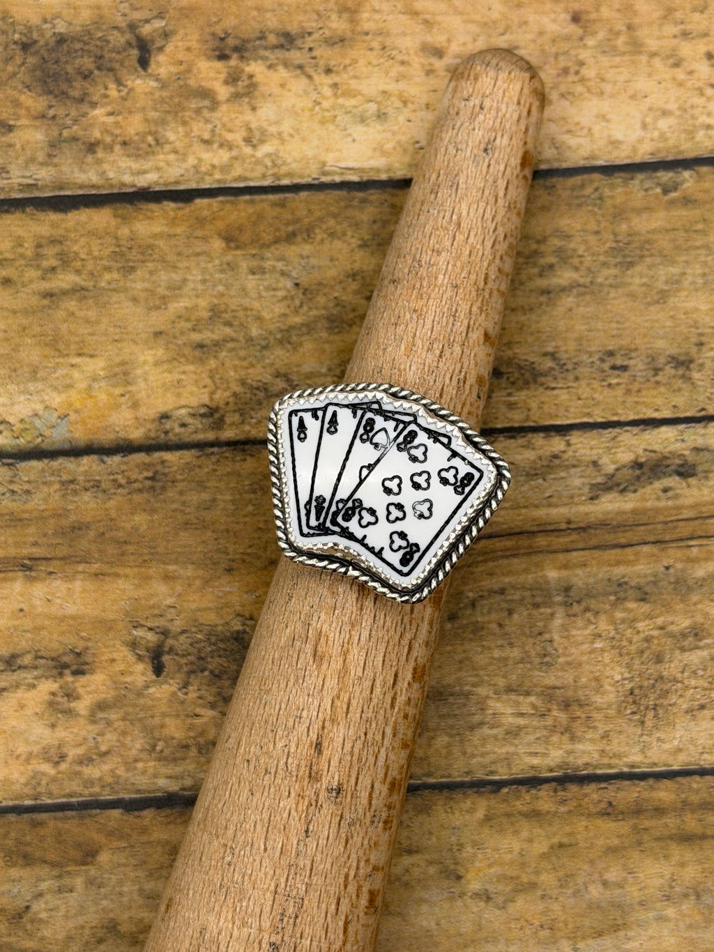 Poker-Trustone Dead Man's Hand Poker Playing Card Ring