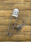 Lloyd-Jumbo Safety Pin with Spade Poker Dice