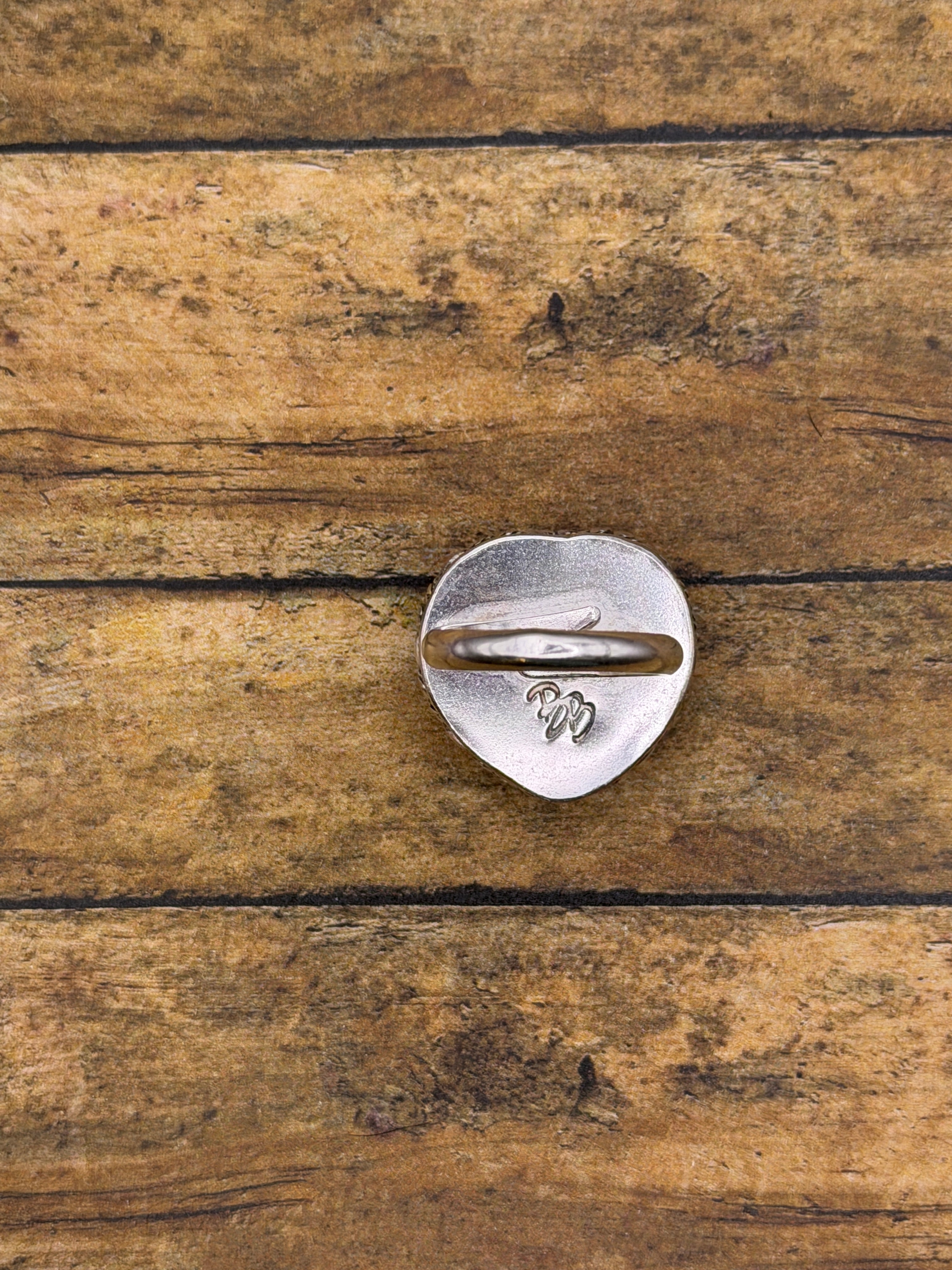 Slater-Vintage Billiard Ball #13 Heart Ring