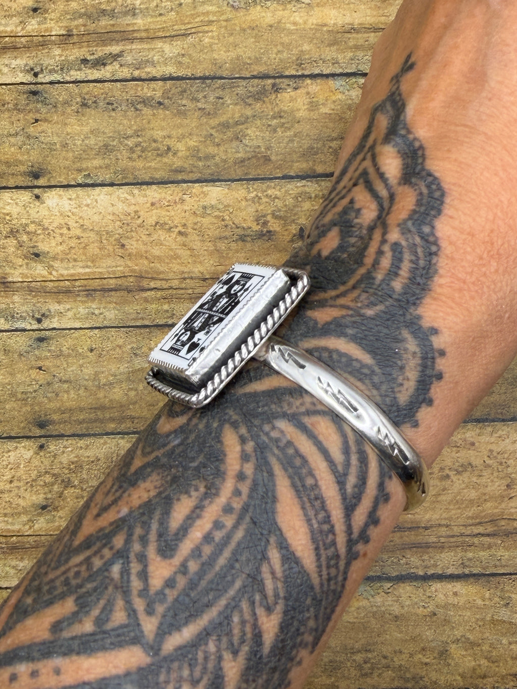 Lola-Trustone Queen of Spades Playing Card Cuff Bracelet