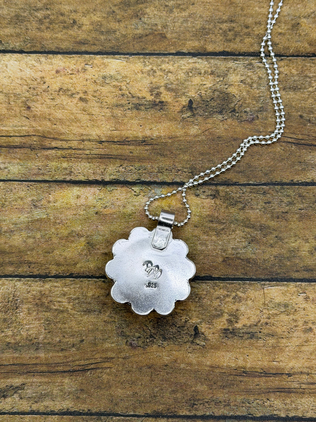 Sonia-Mini Billiard Ball Lucky #7 Pendant with Chain Detail