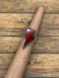 Riley-Chalcedony Lightning Bolt Ring