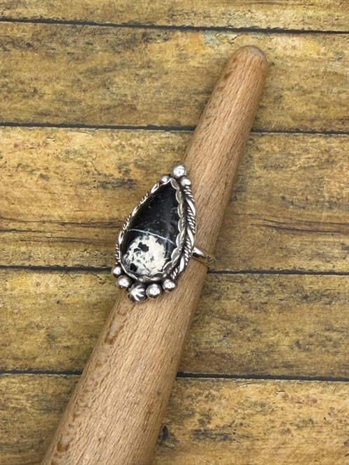 Andy-White Buffalo Turquoise Statement Ring