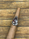 Gemma-Wild Hose Statement Ring with Feather Detail