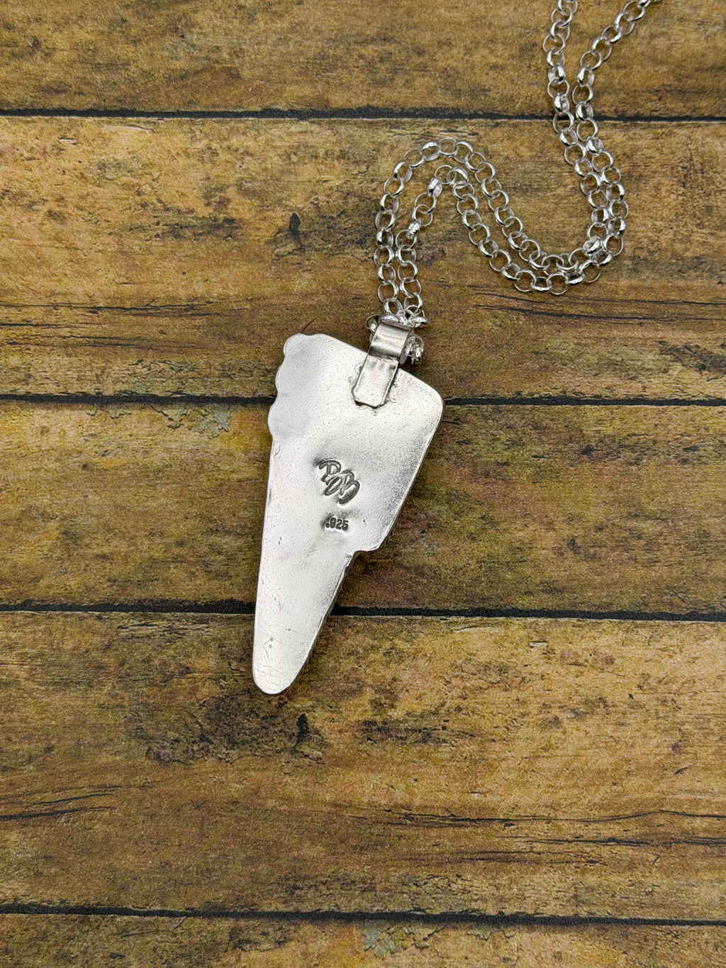Brooke-Turquoise Lightning Bolt Pendant