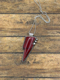 Reese-Bloody Basin Jasper Trustone Lightning Bolt Pendant
