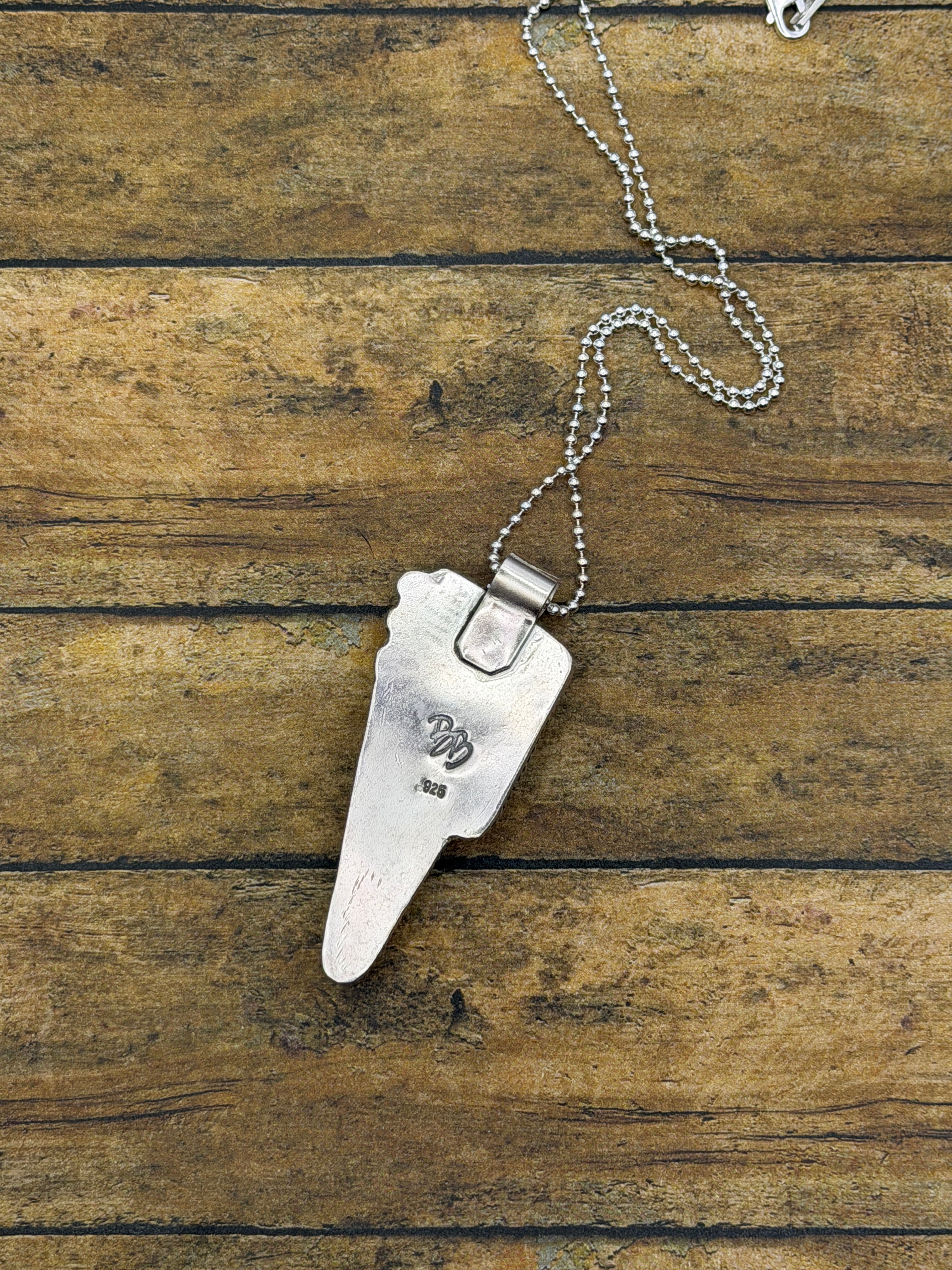 Reese-Bloody Basin Jasper Trustone Lightning Bolt Pendant