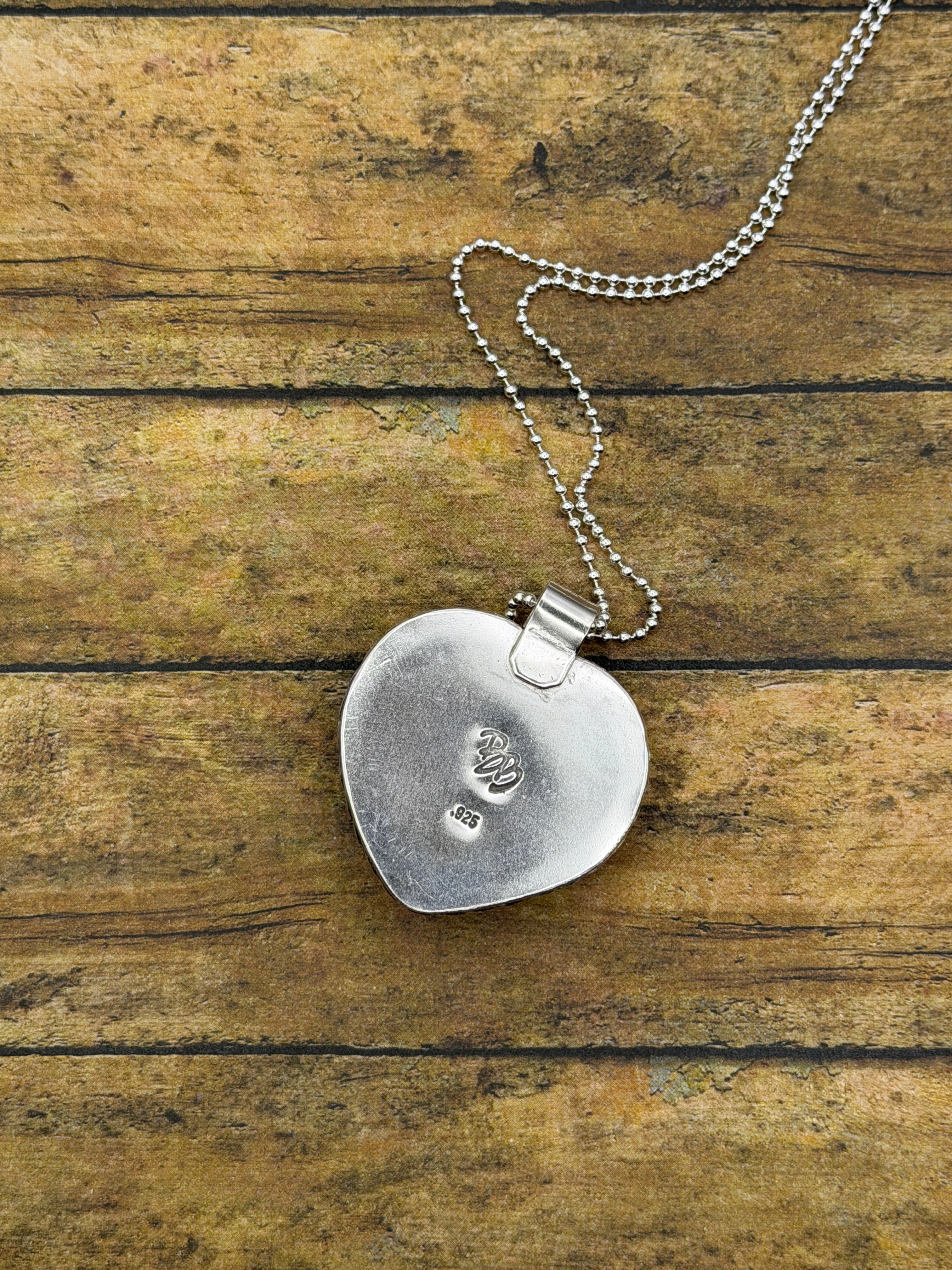 Susie-Small Billiard Ball Lucky #7 Heart Pendant