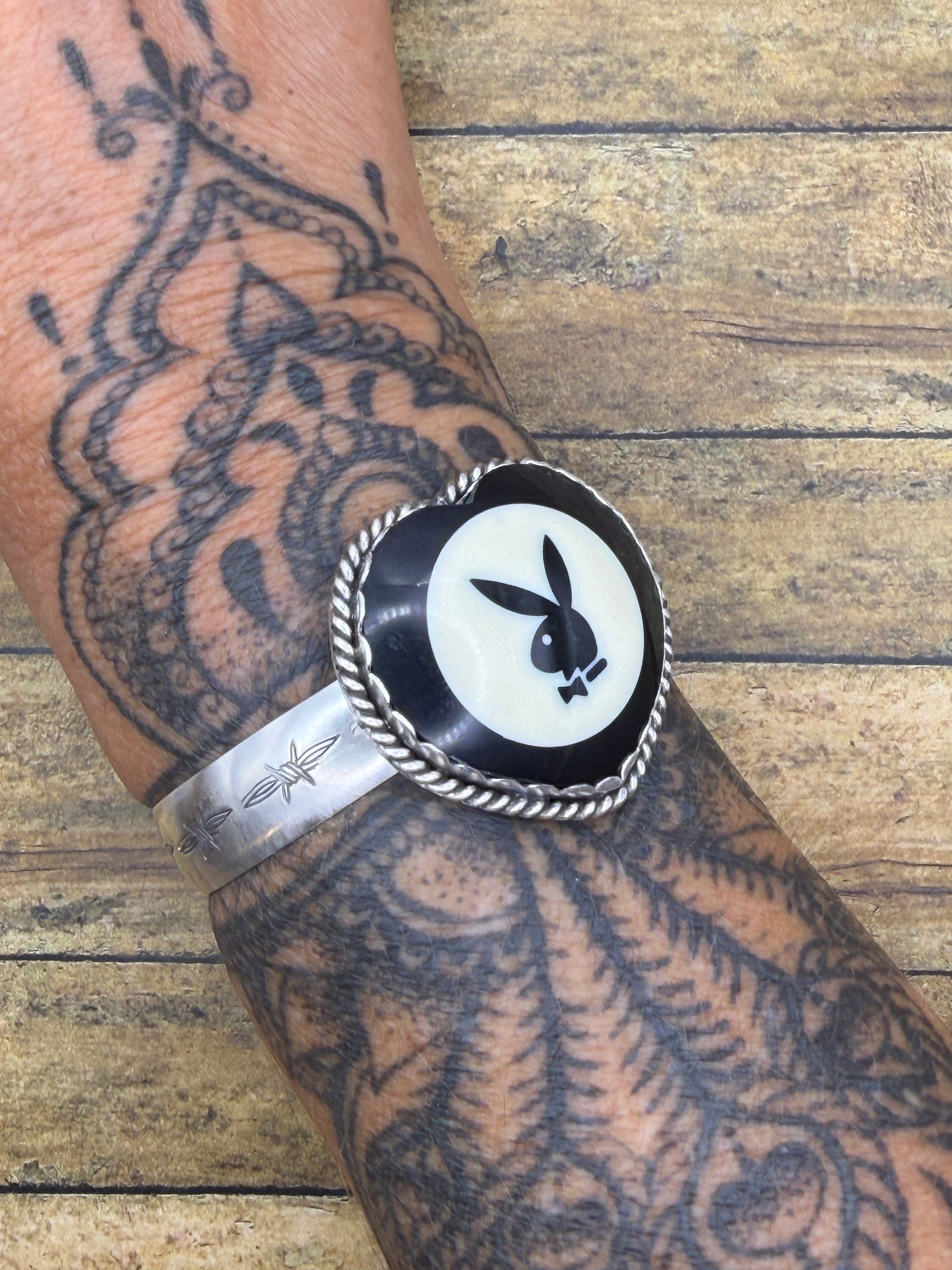 Payton-Vintage 1998 Limited Edition Playboy Billiard Ball Heart Cuff