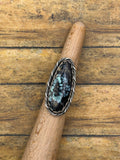 Vince-Black Spiderweb Variscite Large Statement Ring