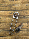 Ivan-Jumbo Safety Pin Keychain with Picture Jasper