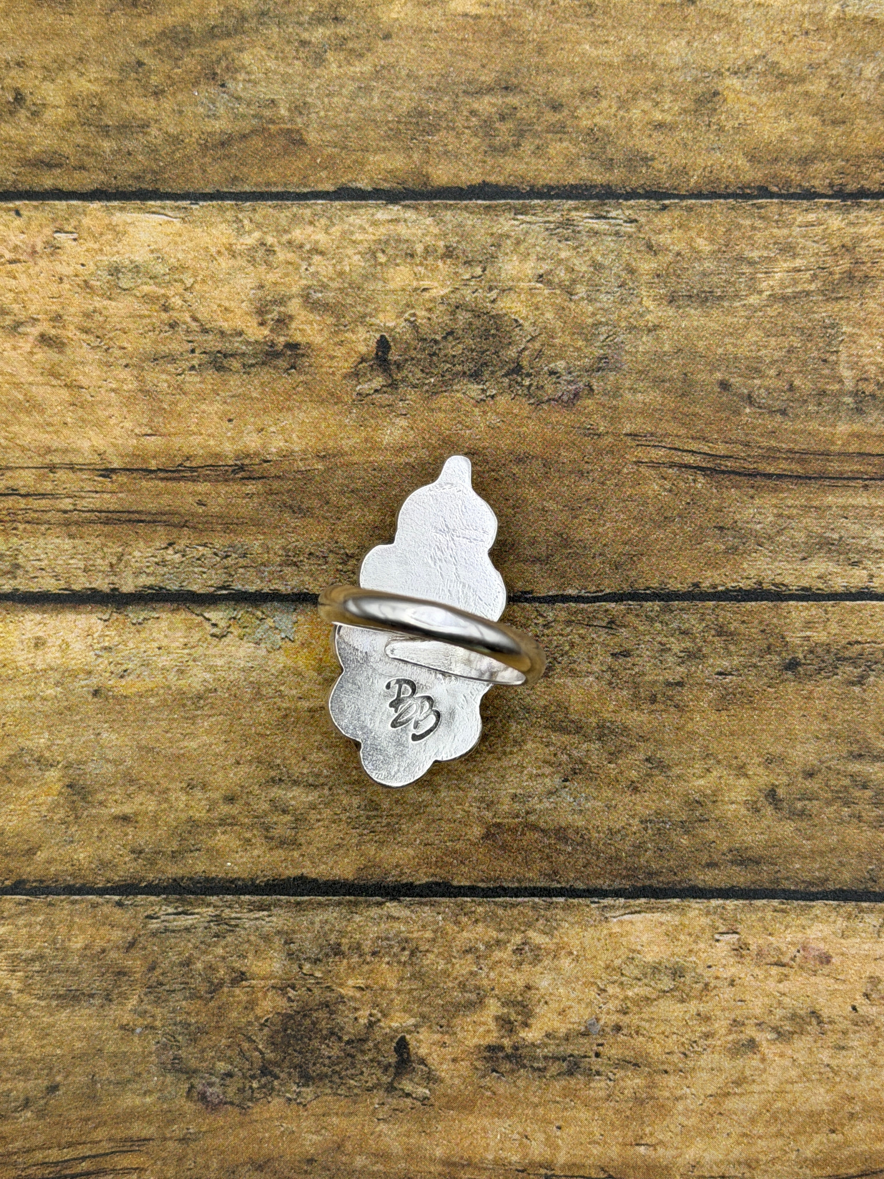 Ella-Pink Chalcedony Teardrop Ring with Chain Detail