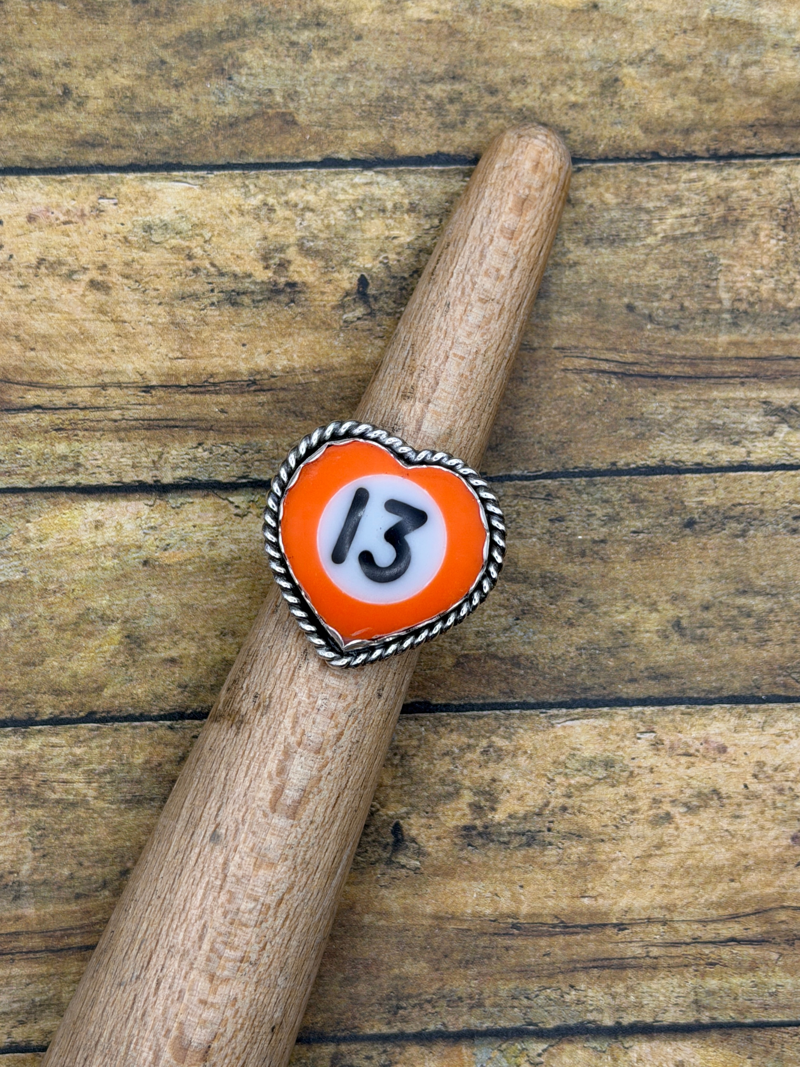 Slater-Billiard Ball #13 Heart Ring