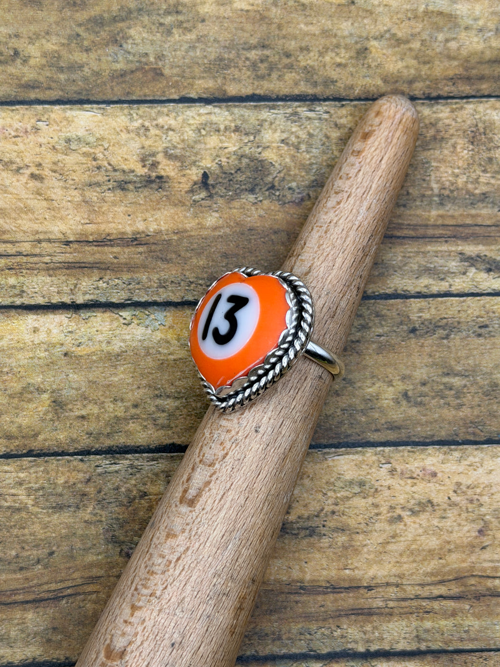 Slater-Billiard Ball #13 Heart Ring