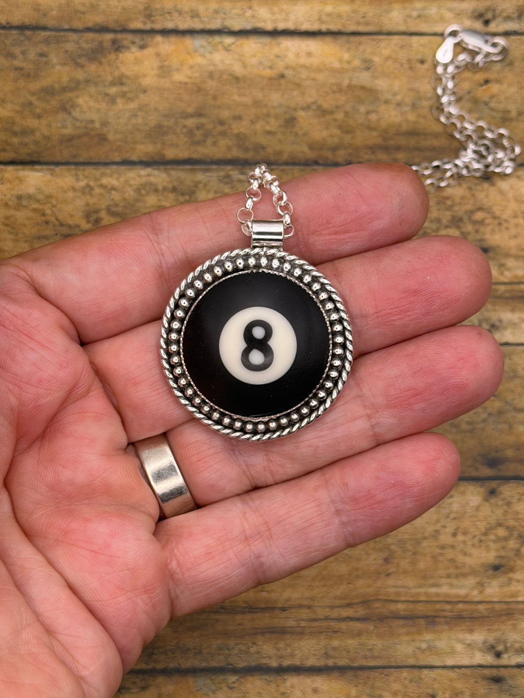 Sydney-Vintage Billiard #8-Ball Pendant