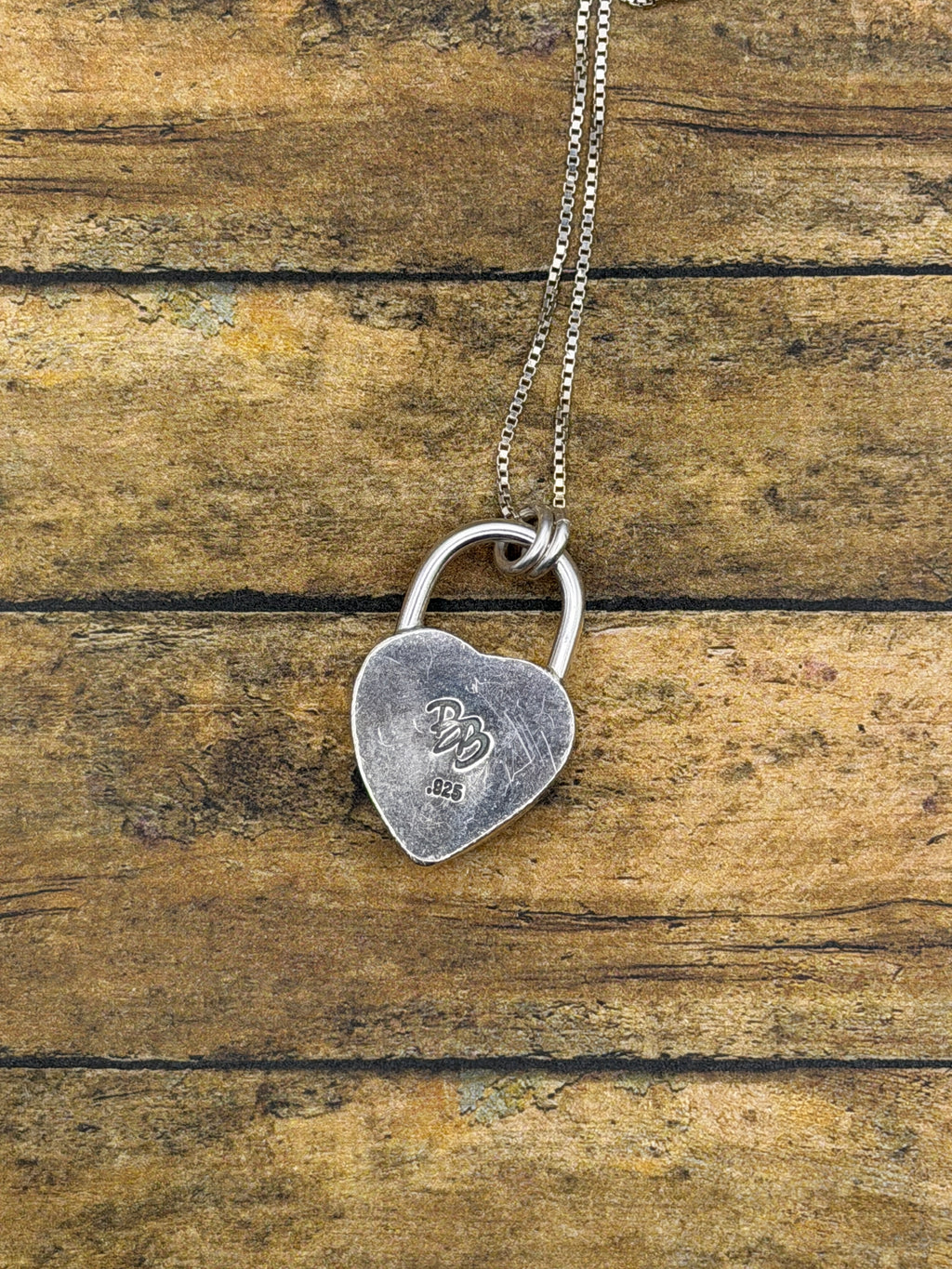 Raven-Red Rosarita Love Lock Heart Pendant