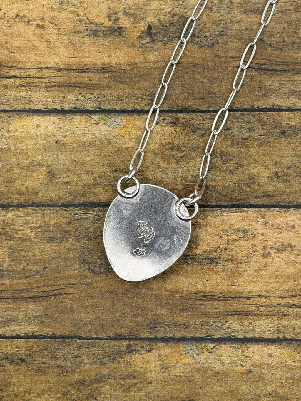 Tatum-Black Trustone Alien Sterling Silver Pendant