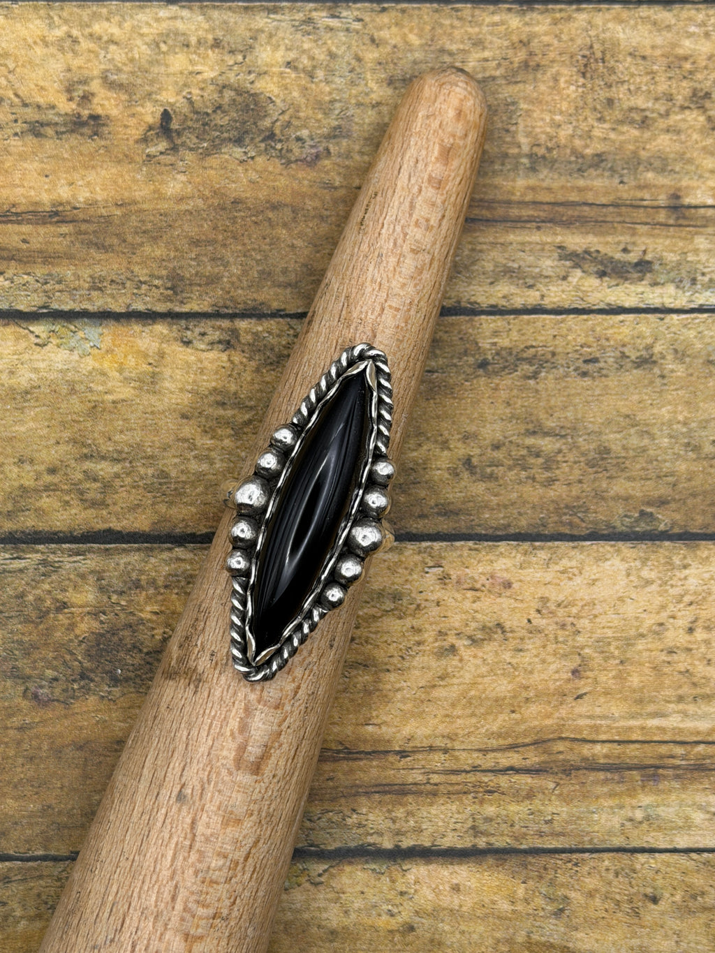 Destiny-Black Onyx Marquise Statement Ring