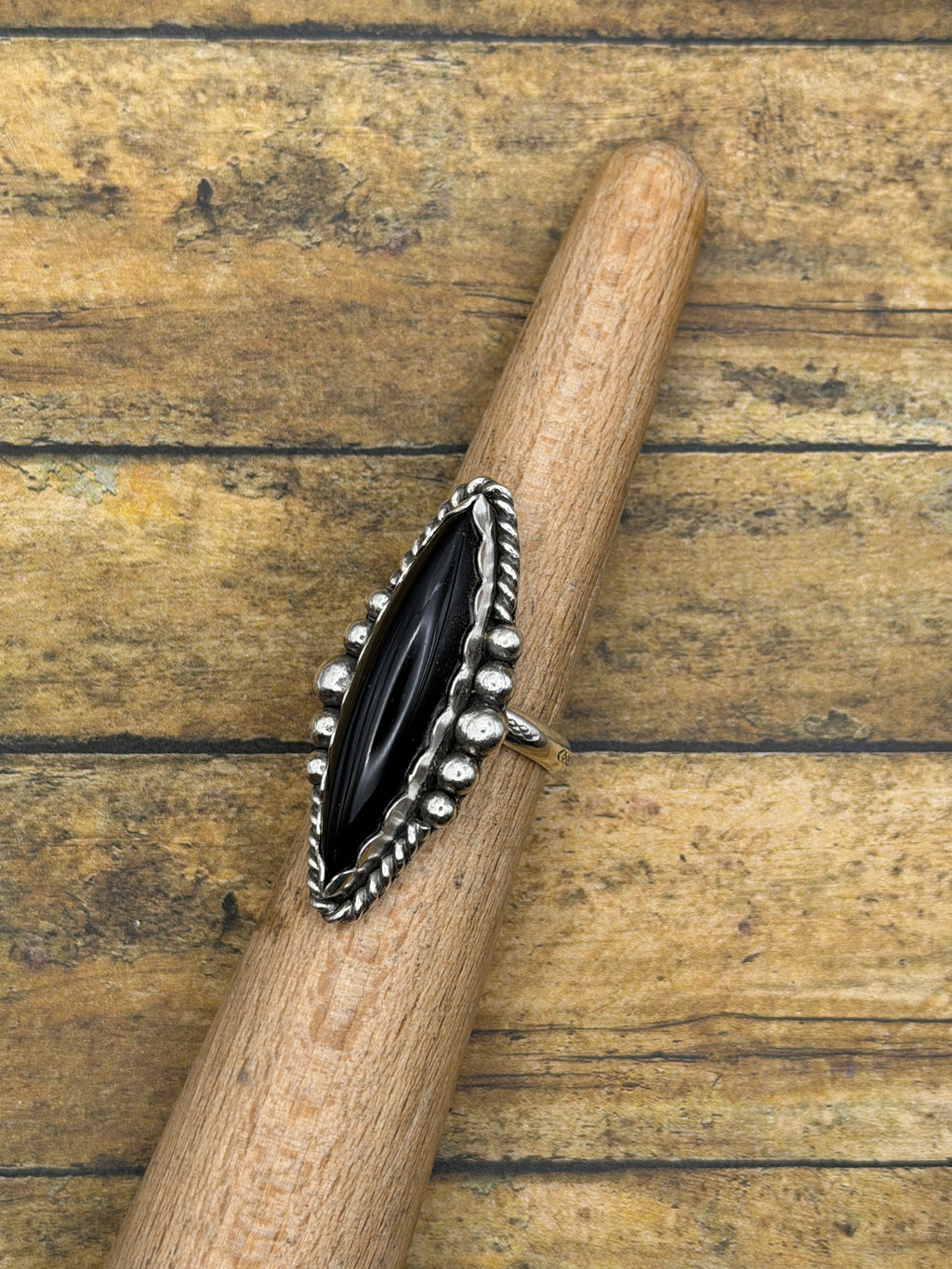 Destiny-Black Onyx Marquise Statement Ring