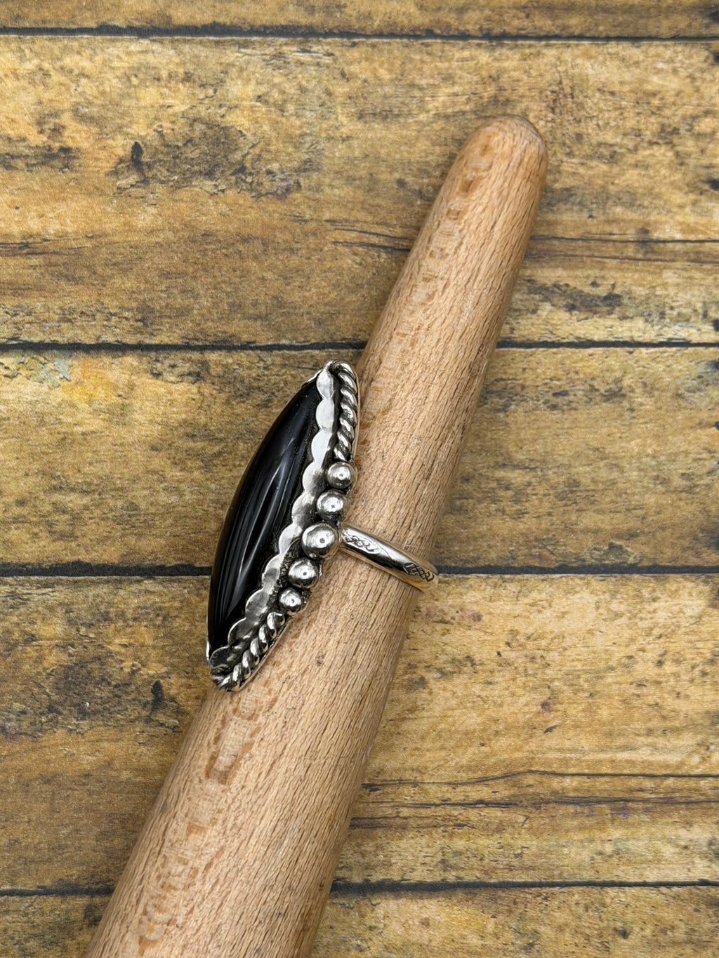 Destiny-Black Onyx Marquise Statement Ring