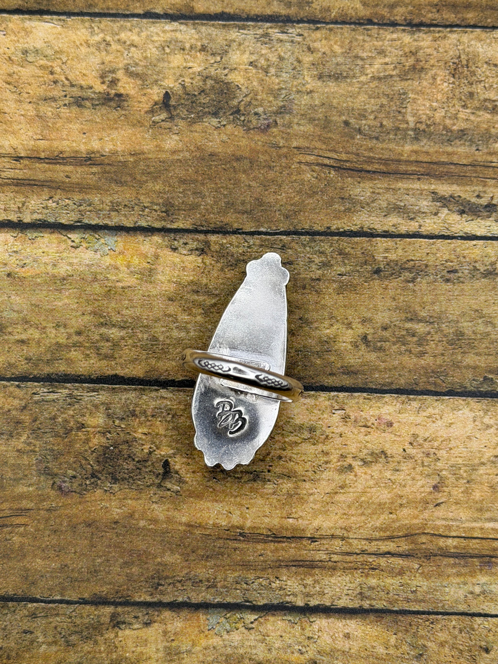 Demi-Black Teardrop Onyx Ring with Moon Accent