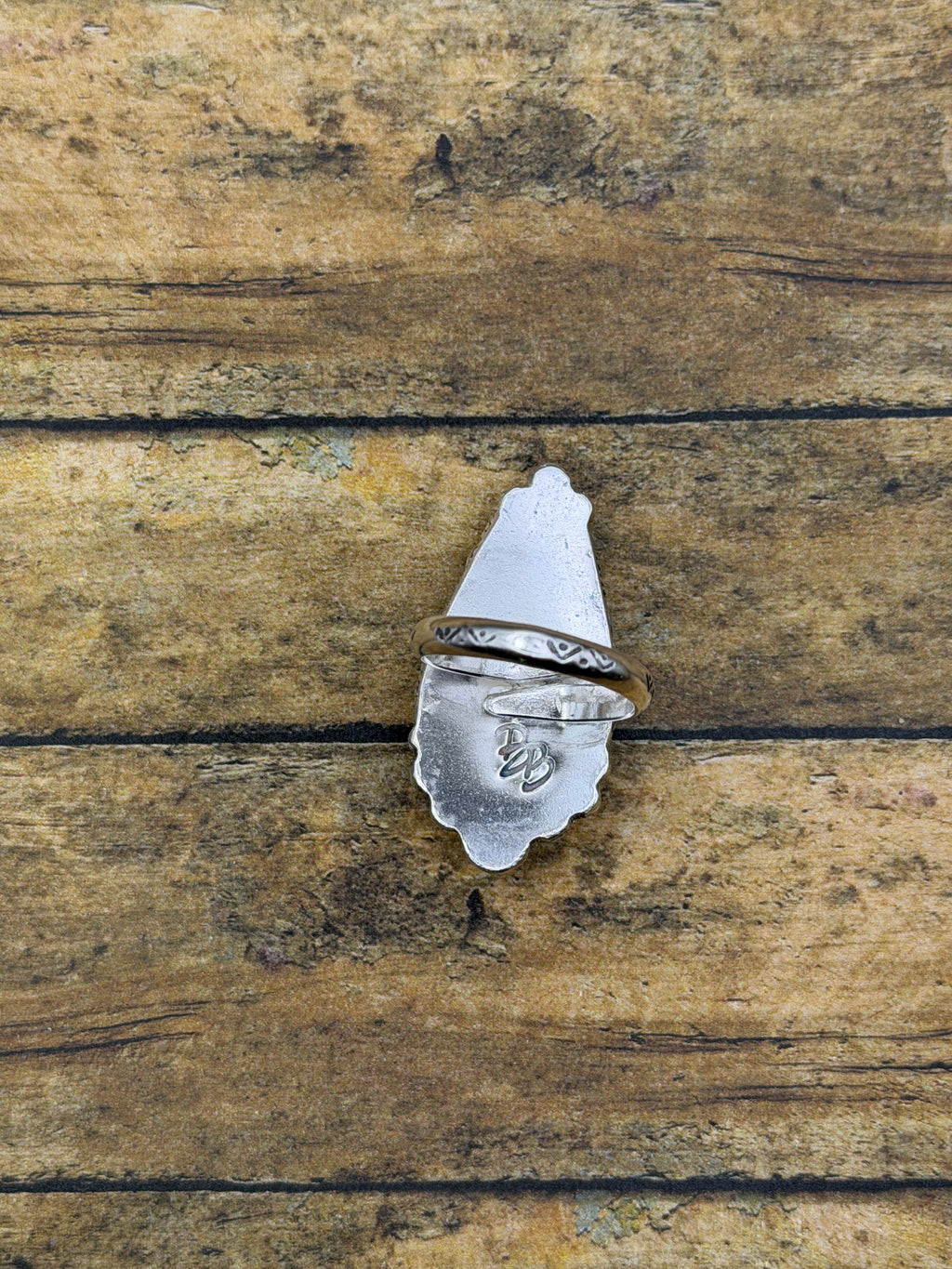 Agnes – White Buffalo Turquoise Teardrop Statement Ring | Sterling Silver | Southwestern Style