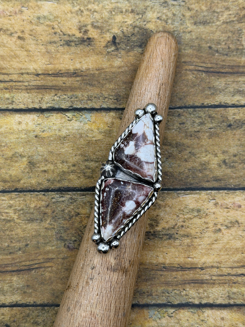 Giselle – Wild Horse Double Gemstone Ring | Sterling Silver | Southwestern Jewelry