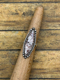 Genevieve – Wild Horse Marquise Statement Ring | Sterling Silver | Southwestern Jewelry