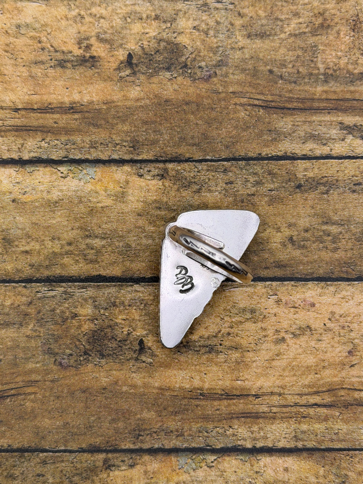 Aiden – White Buffalo Turquoise Lightning Bolt Ring | Sterling Silver | Southwestern Jewelry