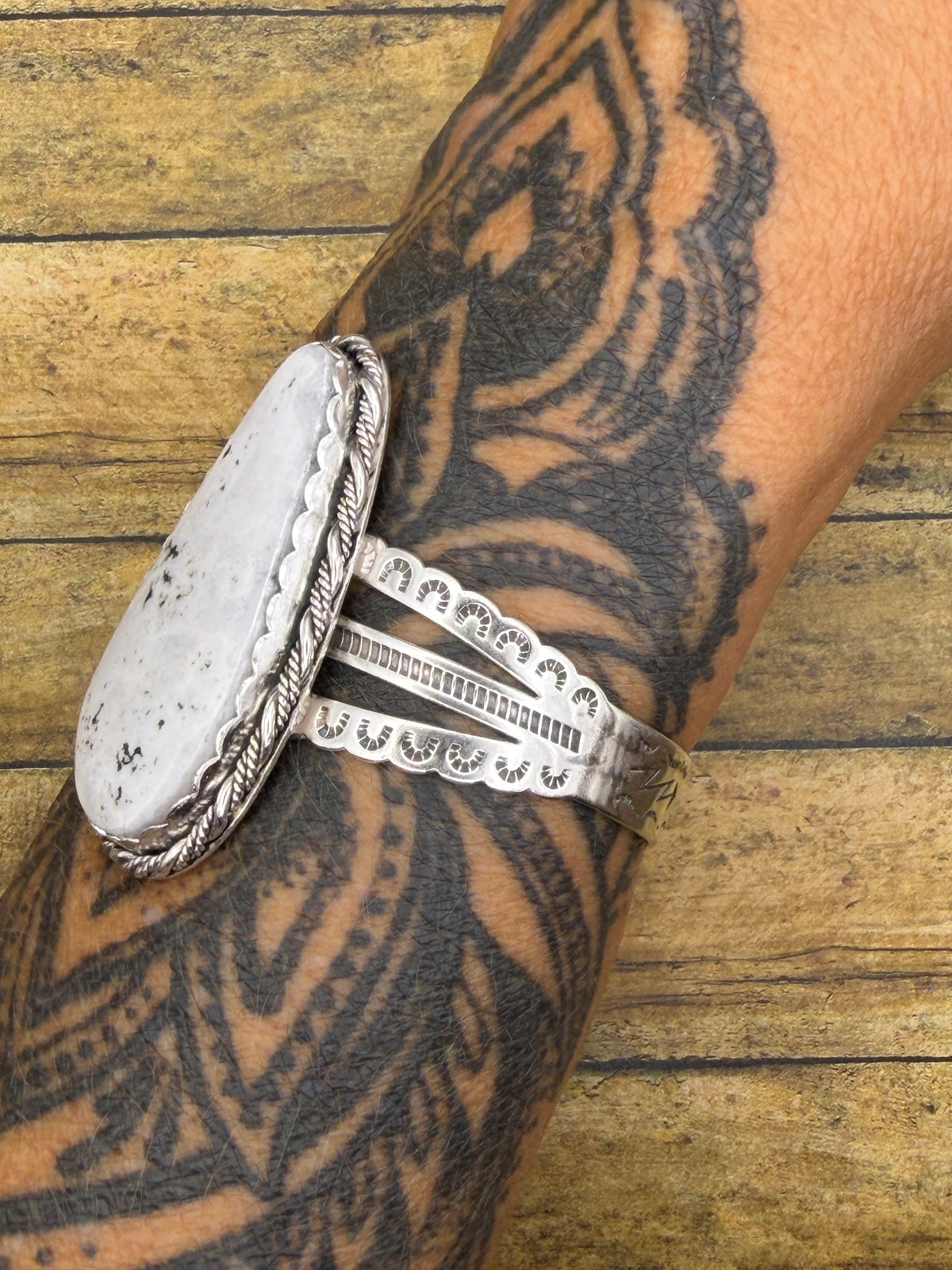 Aubrey – White Buffalo Turquoise Triple Cuff Bracelet | Sterling Silver | Southwestern Jewelry