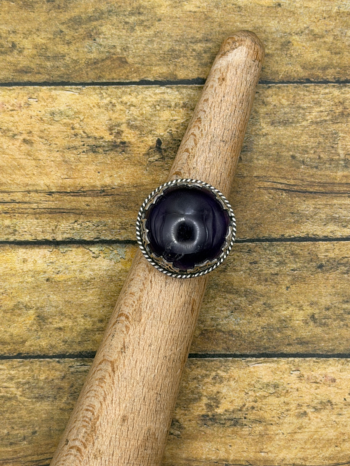 Katie – Amethyst Spiderweb Statement Ring | Boho Jewelry | Handmade  Sterling Silver