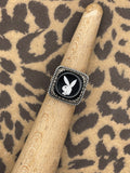 Preston-Black Vintage Playboy Dice Ring