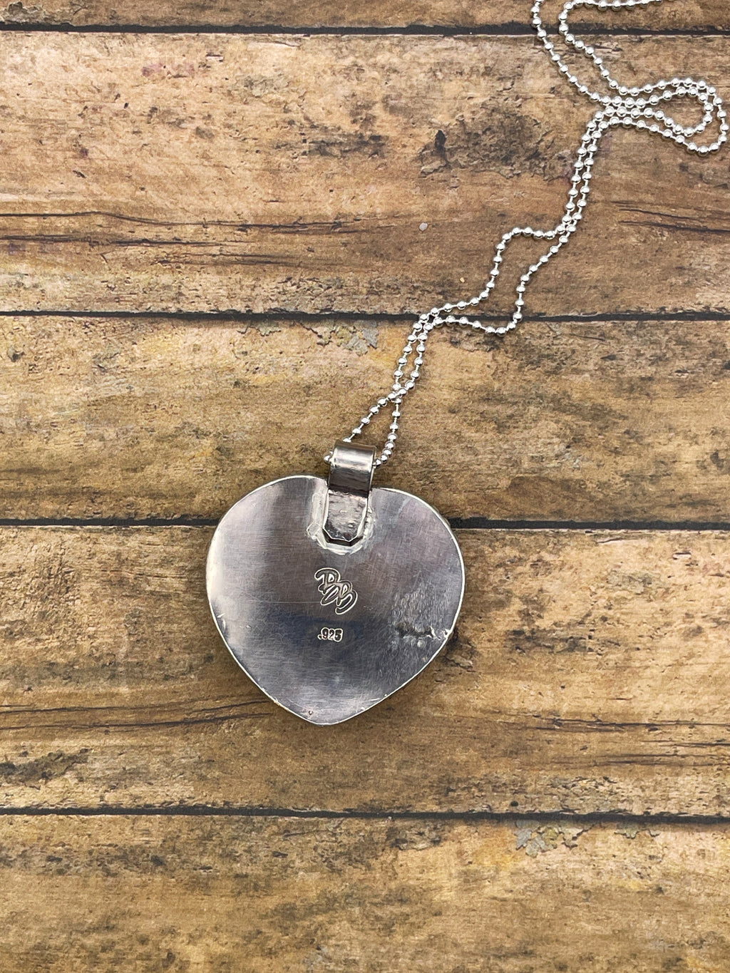 Sade-MADE TO ORDER Vintage Leopard Billiard #9 Heart Pendant