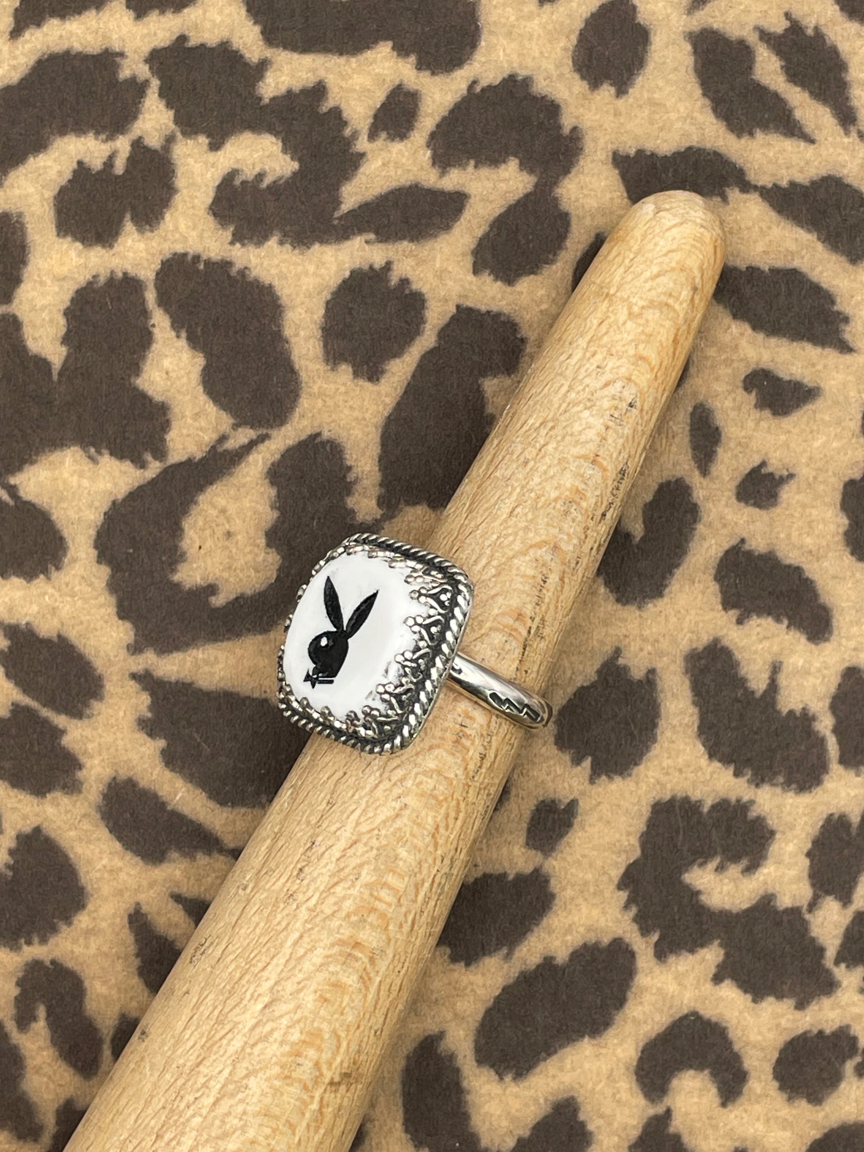 Payton-White Vintage Playboy Dice Ring