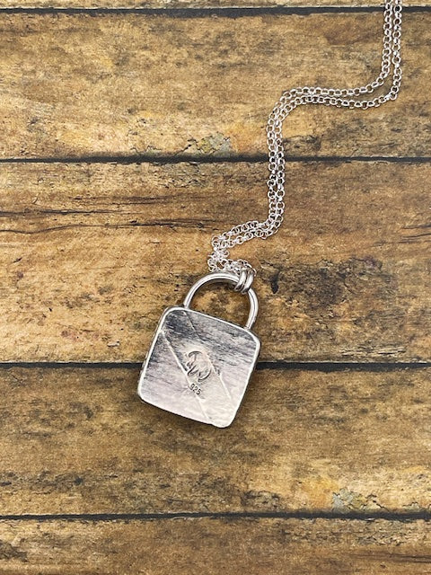 Leo-Vintage Poker Dice Faux Lock Pendant