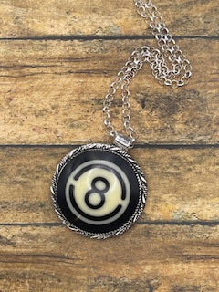 Skippy-Retro Vintage Billiard #8-Ball Pendant
